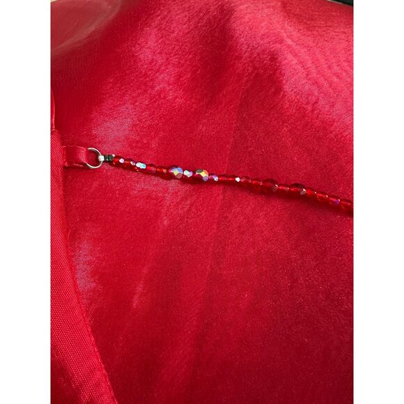 Vintage Y2k Jessica Mcclintock Gunne Sax 2000 Edition Red Prom Slip Dress size 7 - Picture 12 of 12